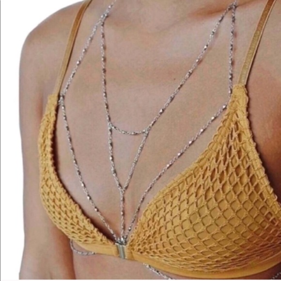 Nasty Gal Jewelry - BRALETTE BODYCHAIN gold bikini necklace JEWELRY